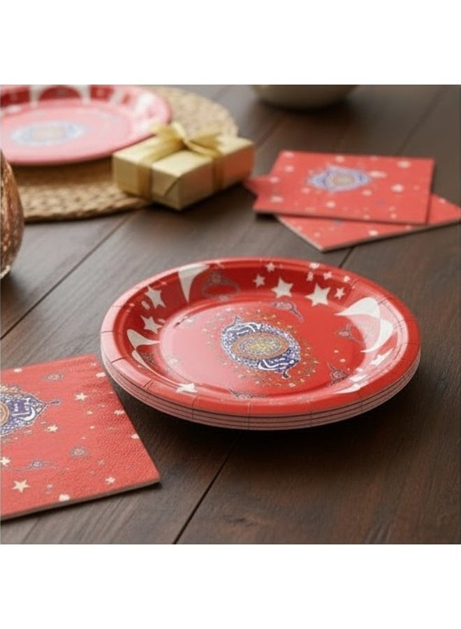 Ramadan Paper Plates 9 Inch – Set of 8 Decorative Plates for Iftar & Parties - Image 3
